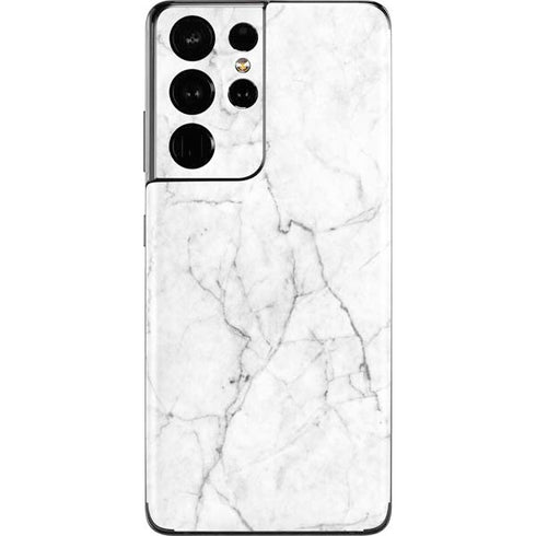 White Marble Galaxy S21 Ultra 5G Skin